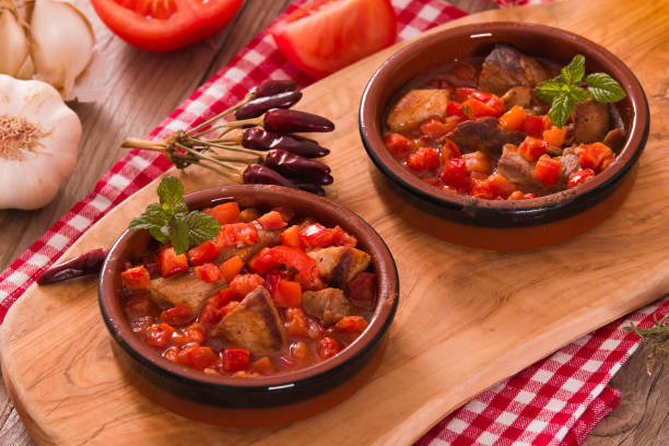 istock Marinated pork loin in tomato sauce. 1172138528