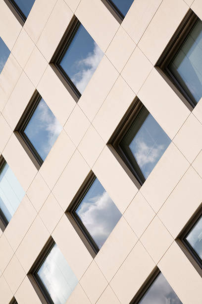 modern stone facade city Luxembourg