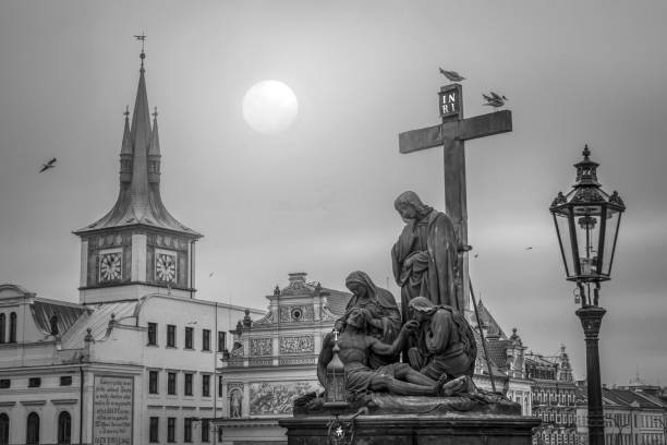 Prague - Charles bridge, Czech Republic. picturesque landscape