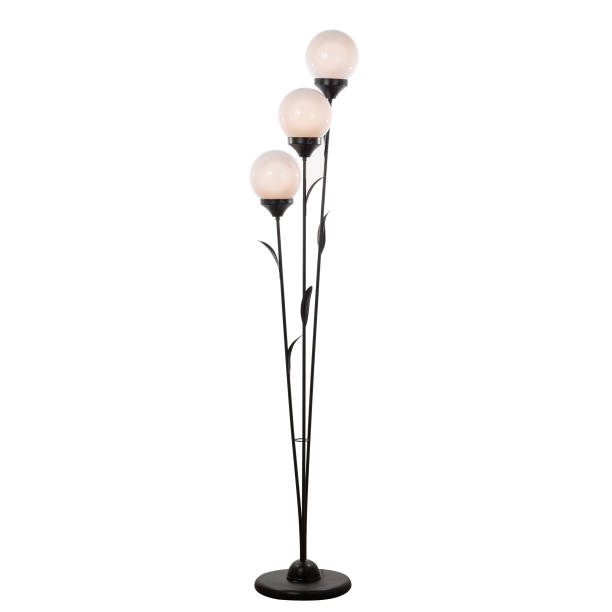 lámpara de pie moderna de diseño floral aislada sobre fondo blanco - floor lamp lamp lamp shade contemporary fotografías e imágenes de stock