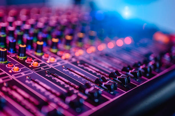 istock Professional audio mixing console in concert. 1172143144
