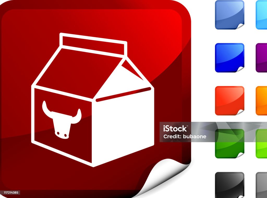 Kleine Kartonverpackung Milch internet Lizenzfreie Vektorgrafiken - Lizenzfrei Milchpackung Vektorgrafik