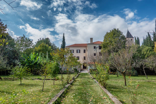 istock Visovac island catholic monastery island in Croatia 1172144165