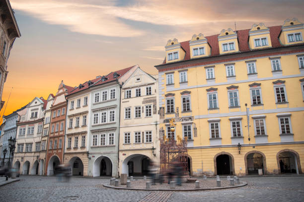 istock beautiful old streets of Prague. 1172145083