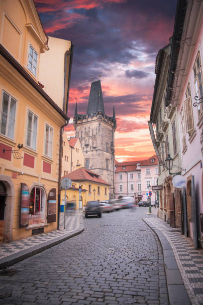 istock beautiful old streets of Prague. 1172145085