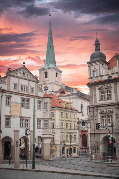 istock beautiful old streets of Prague. 1172145089