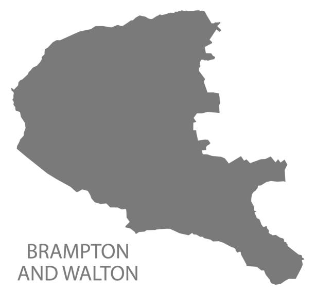 ilustrações de stock, clip art, desenhos animados e ícones de brampton and walton grey ward map of north east derbyshire district in east midlands england uk - borough of north east