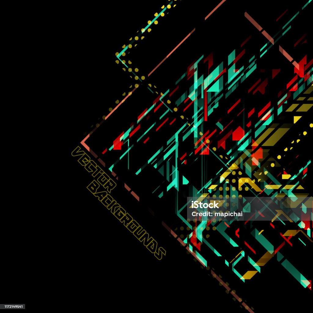 Black Abstract Color Backround Abstract Colors Concept On A Black Stock Illustration - Download Image ...