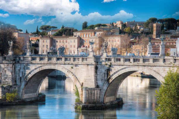 istock Statues on the bridge of St. Angel. 1172151030