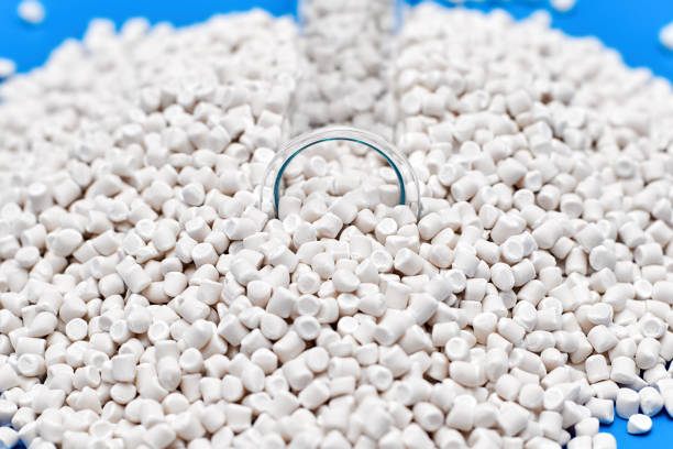 istock Closeup of a white chalk polymer granule 1172151860
