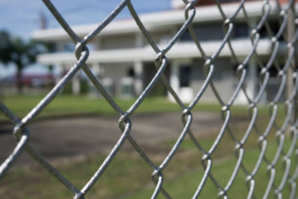 istock Metal mesh fence 1172155789