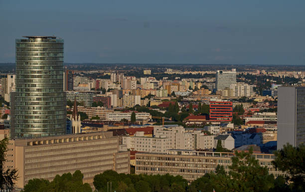 istock Bratislava modern and old tower 1172156344