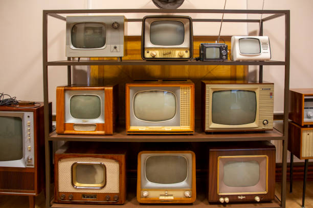 istock Old Grungy Vintage Tv Retro Technology. 1172160717