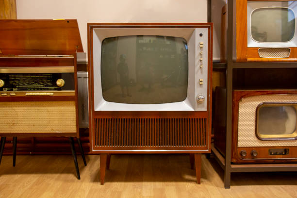 istock Old Grungy Vintage Tv Retro Technology. 1172160742