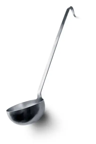 Kitchen Utensils: Ladle Isolated on White Background