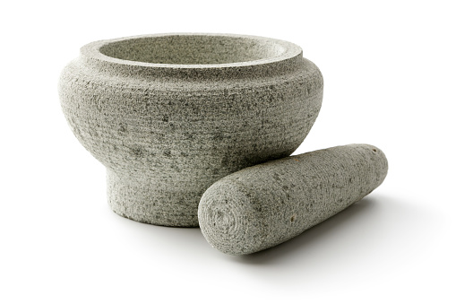 Mortar and pestle kit for kitchen