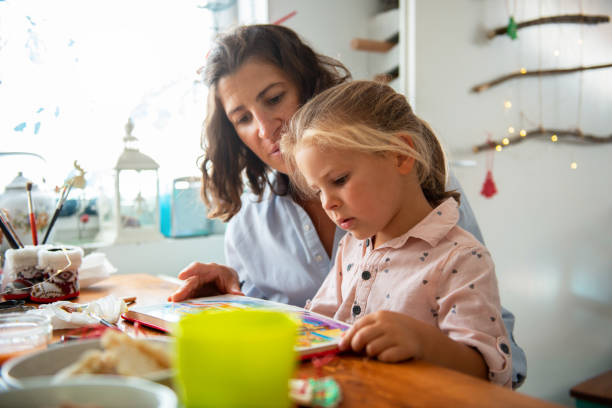 istock Mother and daughter reading a book 1172162682