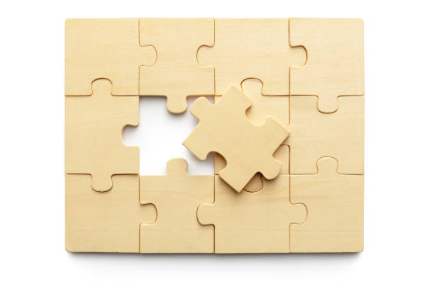 istock Toys: Wooden Jigzaw Puzzle Isolated on White Background 1172163900