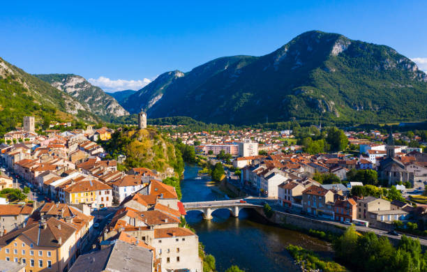 istock View of Tarascon-sur-Ariege surrounded by Pyrenees 1172167514