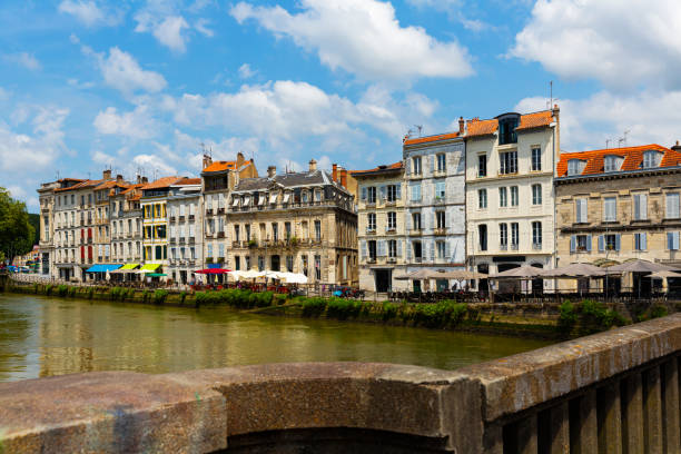 istock View from bridge of Bayonne quay on Nive river 1172167808