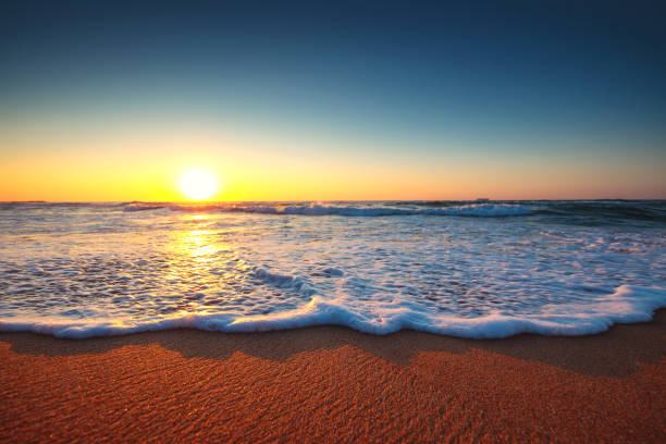 istock Beautiful sunrise over the sea 1172170213
