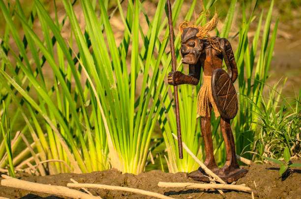 istock Figurine of an ancient warrior in nature 1172172590
