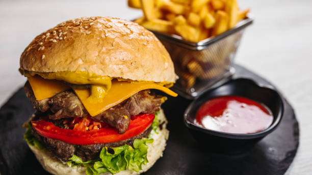 istock Burger with french fries 1172180835