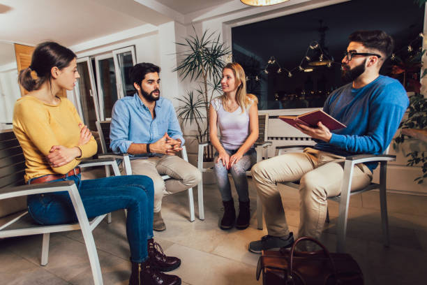 istock Support group meeting for people struggling with addiction 1172180866