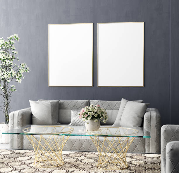istock Mock up poster in industrial home interior 1172181541