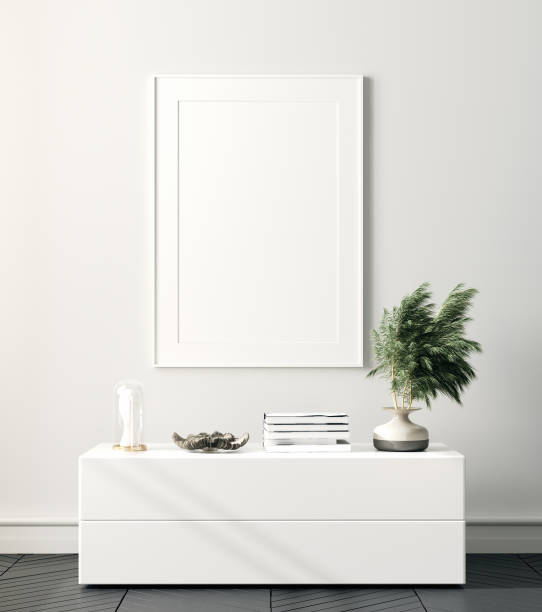 istock Modern home interior, poster mock up 1172181613