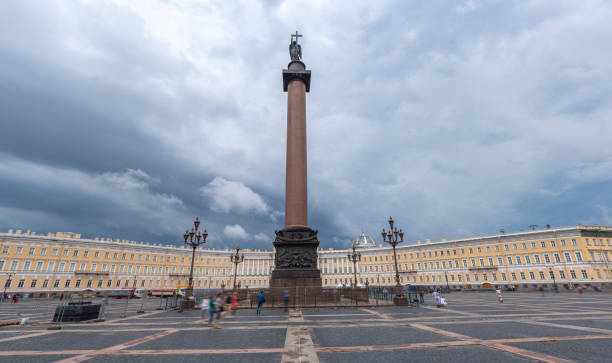 istock Alexander Column in the center of Palace Square 1172185419
