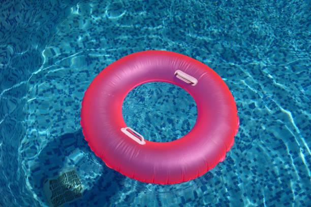 istock Pink buoy on the swimming pool 1172188666