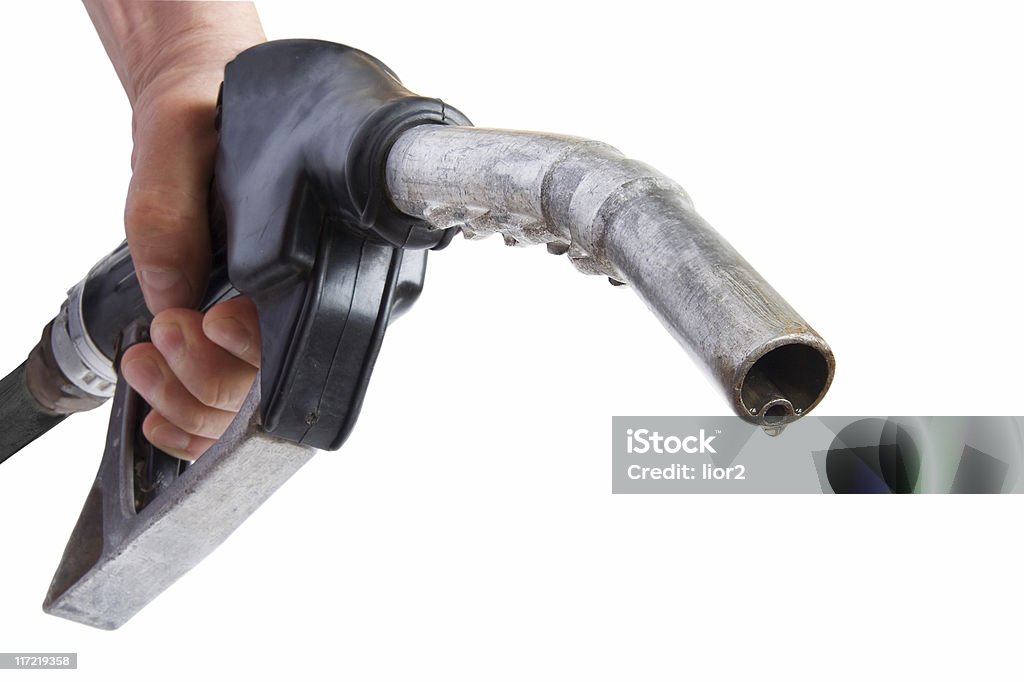 refueling entering end Fuel Pump Stock Photo