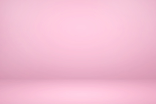 Empty pink studio room with light and shadow abstract background. Copy space studio room for present your products.