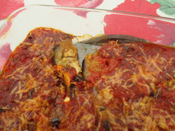 istock Eggplant gratin  Tomato sauce and grated Gruyere cheese 1172199316