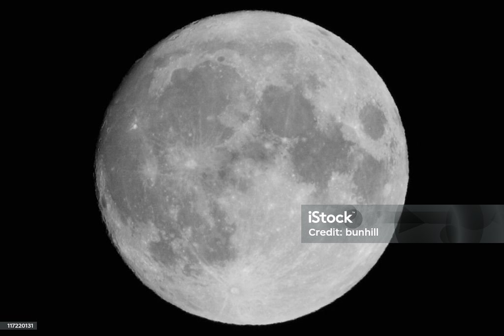Luna llena - Foto de stock de Astrofotografía libre de derechos