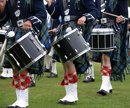 Drummers in a Scottish Pipe Band