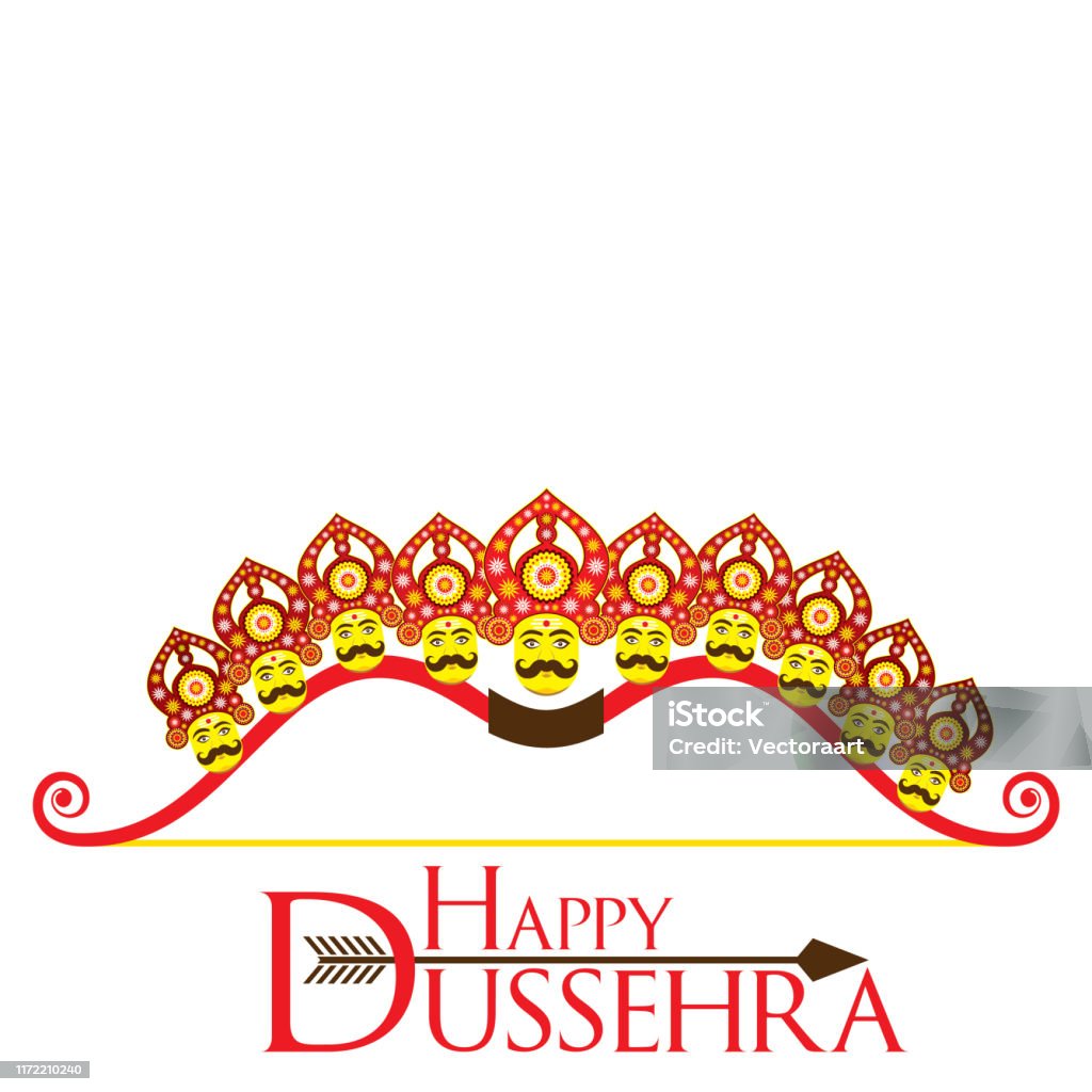 Happy Dussehra Festival Poster Design Stock Illustration ...