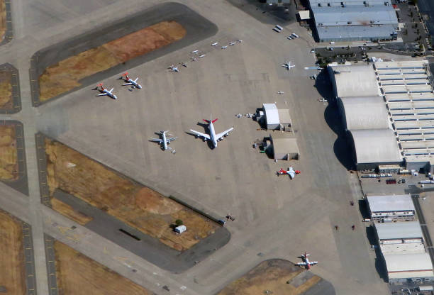 istock Firefighting aircraft wild fire airplanes 1172214818