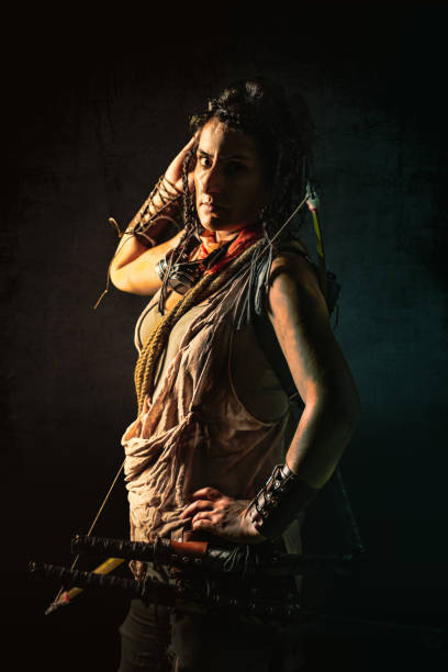 istock post apocalypse women studio shooting 1172224119