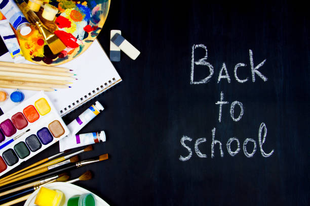 istock Office, school supplies isolated on background 1172224140