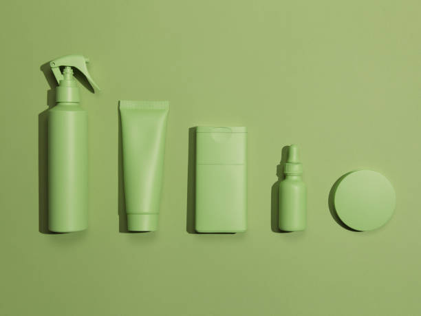 Knolling: group of beauty products