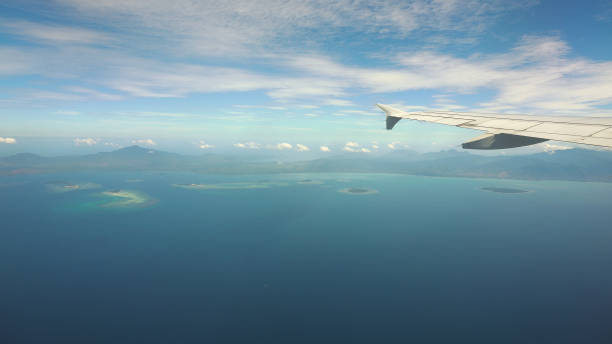 istock View from an airplane window on the ocean 1172225555