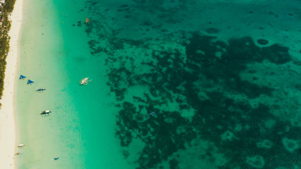 istock Boracay island with white sandy beach, Philippines 1172227090