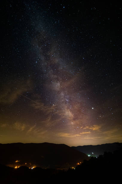 istock Milky Way Over Rural Town 1172229522