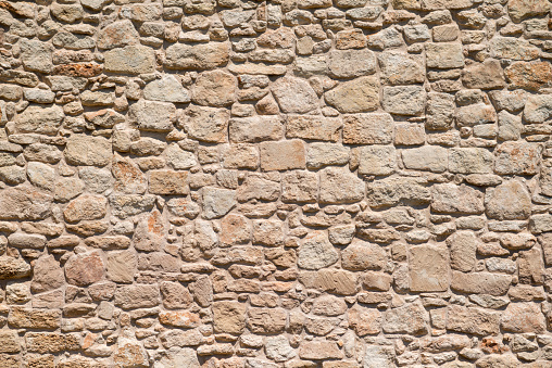 Antique stone wall in Italy