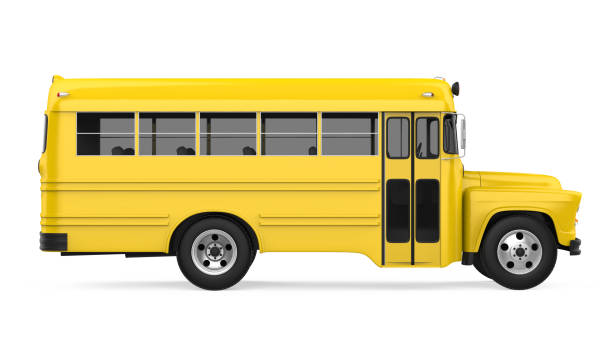 istock Vintage School Bus Isolated 1172233834