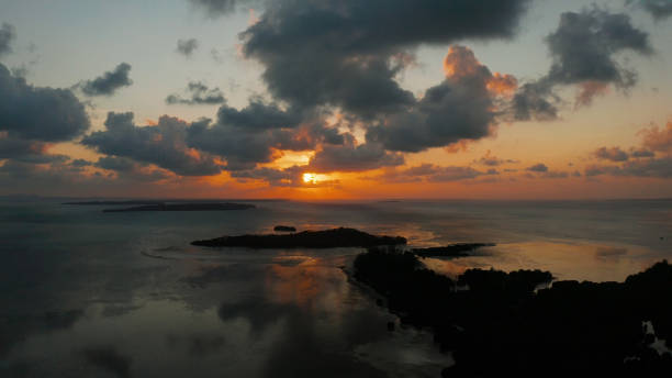 istock Colorful sunset over tropical islands 1172239239