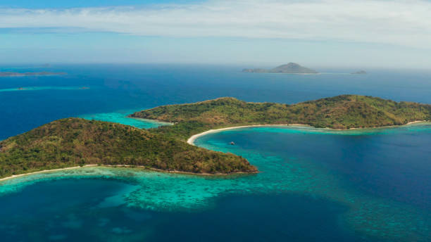 istock tropical island with sandy beach, Philippines, Palawan 1172239523