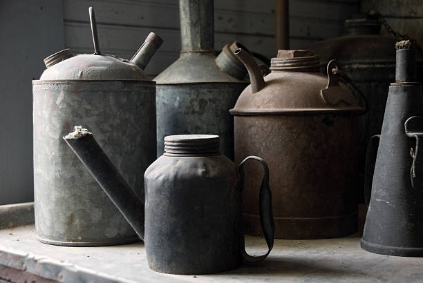 istock Antique Railroad Oil Cans 117224674
